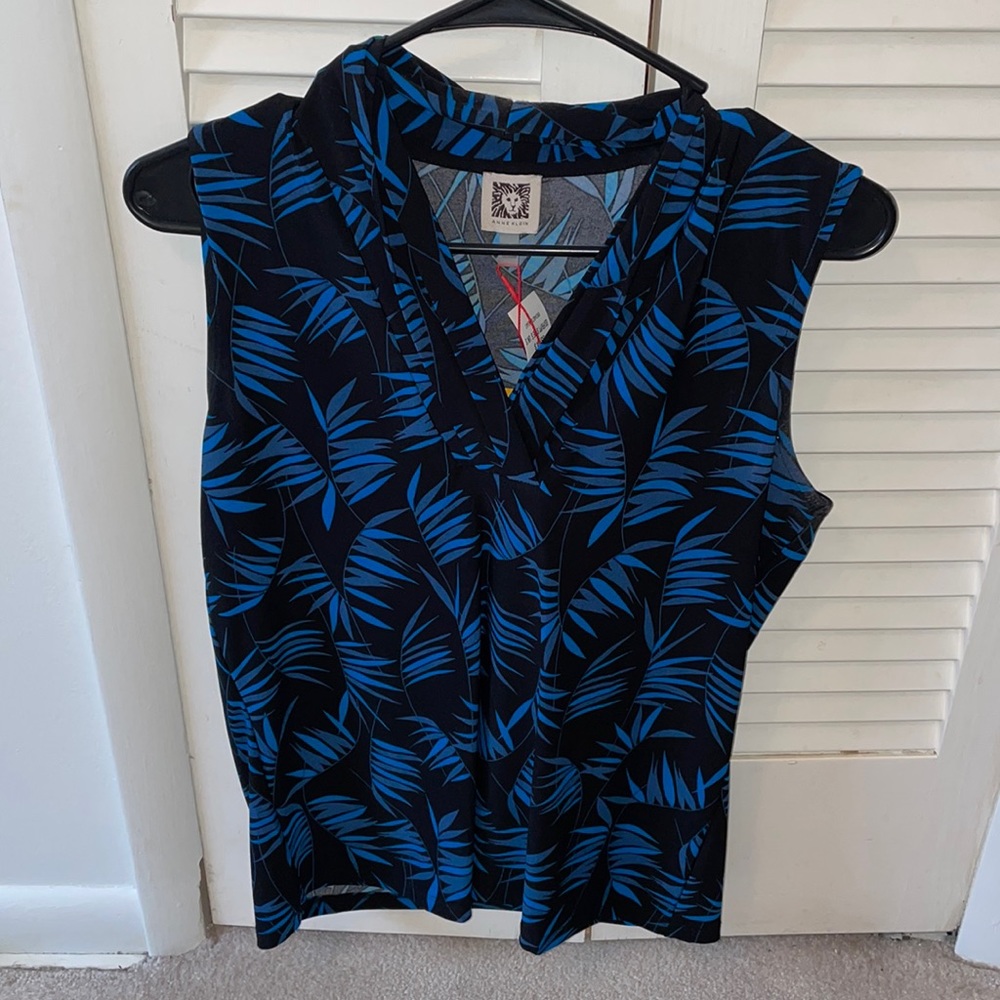 Anne Klein collared top
